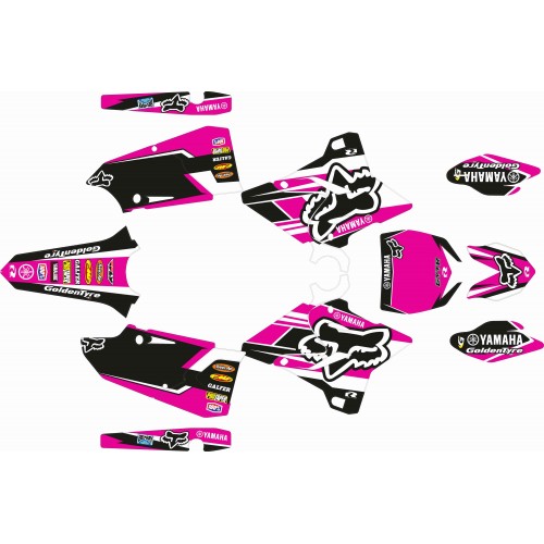 KIT ADHESIVOS YZ 125/250 Restyling Polisport 02/14 "FOX-PINK"