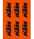 PLIEGO ADHESIVOS LOGOS KTM TAMAÑO A3