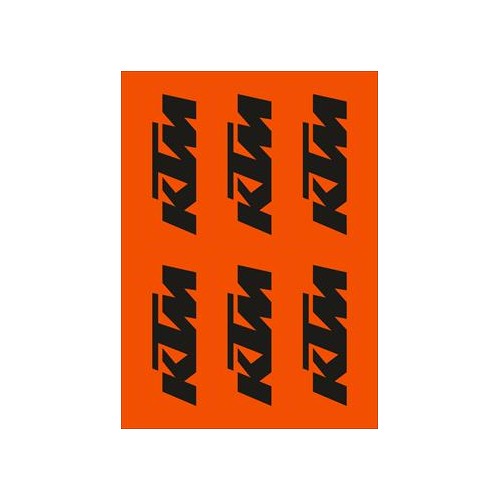 PLIEGO ADHESIVOS LOGOS KTM TAMAÑO A3
