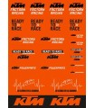 PLIEGO ADHESIVOS LOGOS KTM  TAMAÑO A3