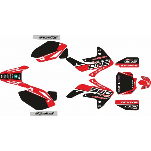 KIT ADHESIVOS HONDA CRF 150/230 07/+ BUD RACING