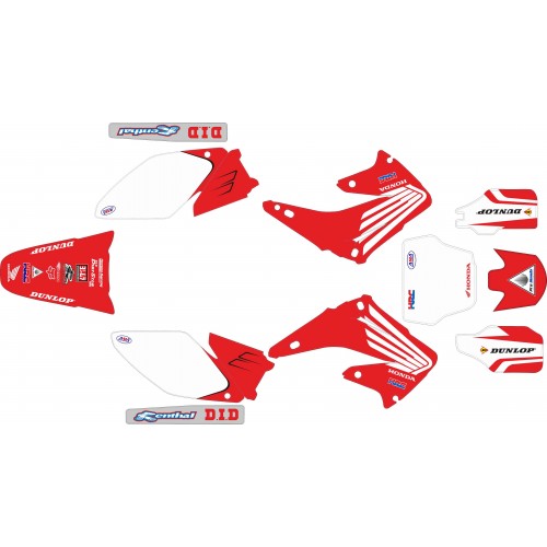 KIT ADHESIVOS HONDA 250 04/08 DISEÑO HONDA