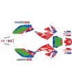 KIT ADHESIVOS HONDA 250 04/08 DISEÑO CRF DORSAL VERDE