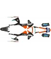 KIT ADHESIVOS KTM EXC 17/19 GOPRO NEGRO / BLANCO