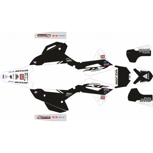 KIT ADHESIVOS CRF 250 22/23 DISEÑO BLACK