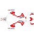 KIT ADHESIVOS CRF 450 21/23 DISEÑO WHITE/RED