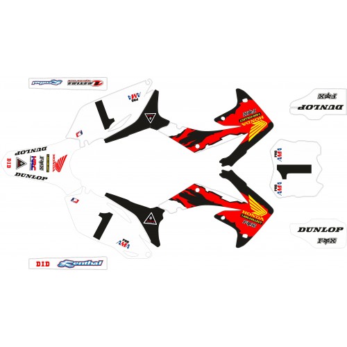 KIT ADHESIVOS CRF 450 09/12 HONDA McGRATH