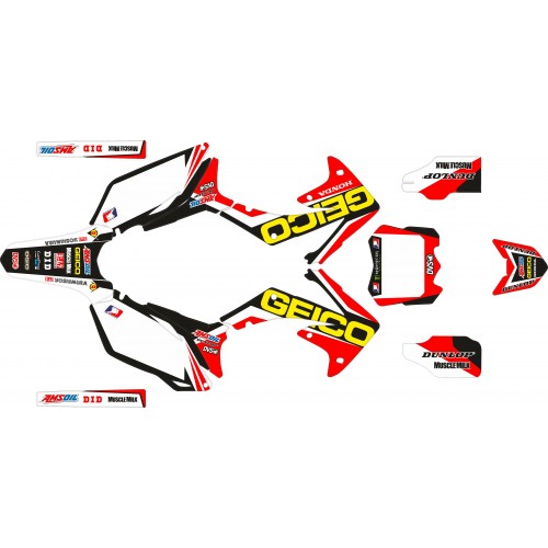 KIT ADHESIVOS CRF 450 09/12 HONDA GEICO WINDHAM