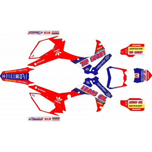 KIT ADHESIVOS CRF 250 14/17 CRF 450 13/16 LUCAS OIL