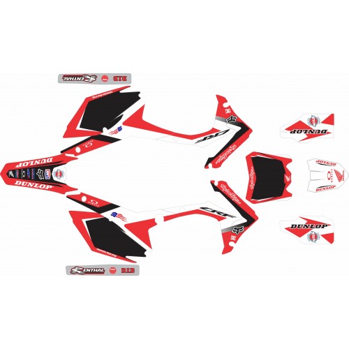 KIT ADHESIVOS CRF 250 14/17 FACTORY HONDA RACING