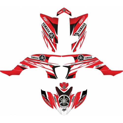 KIT ADHESIVOS ATV YAMAHA YZF 450 03/+ ROJO