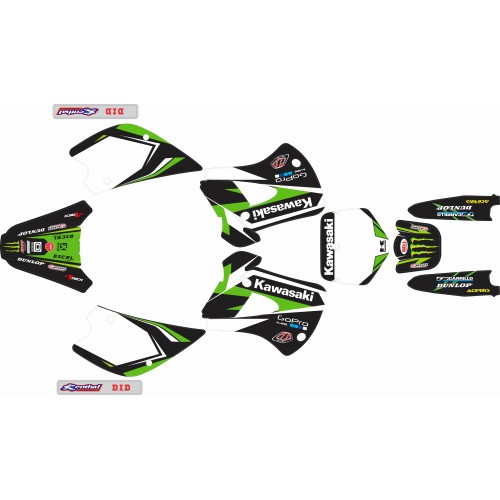 KIT DE ADHESIVOS KX 85 98/13 TEAM GREEN