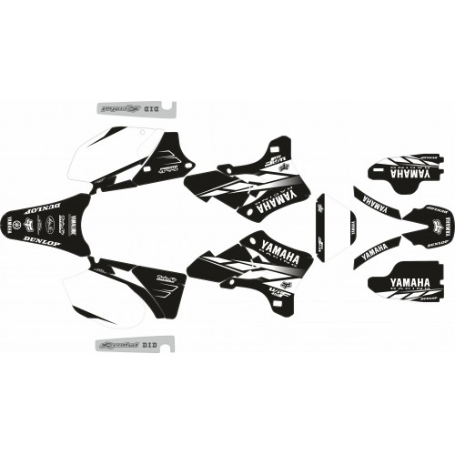 KIT DE ADHESIVOS YAMAHA WR 250F / WR450 F 05/06 NEGRO / BLANCO