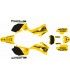 KIT DE ADHESIVOS YAMAHA WR250F 07/13 WR450F 07/11 AMARILLO RETRO