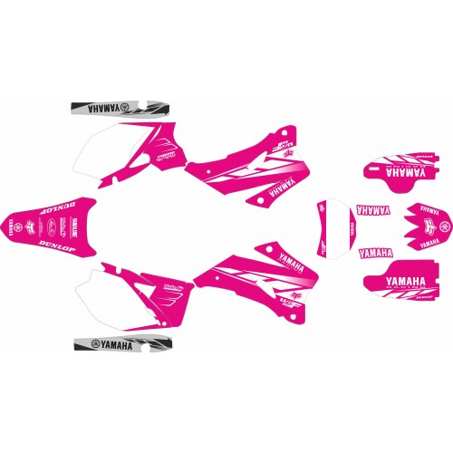 KIT DE ADHESIVOS YAMAHA WR250F 07/13 WR450F 07/11 FUCSIA