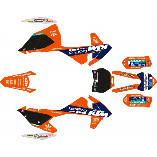 copy of Adhesivos KTM_SX/SXF 16/18 GOPRO KTM Naranja / Negro