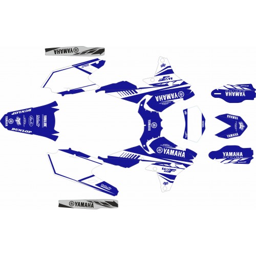 KIT DE ADHESIVOS YAMAHA WR250F 14/19 WR450F 16/18 AZUL