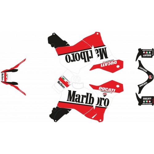 KIT ADHESIVOS DUCATI DESRT X - MARLBORO