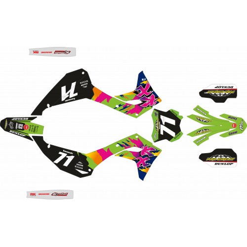 KIT DE ADHESIVOS KX 450 F  2024  RÉPLICA DAVID AVILES