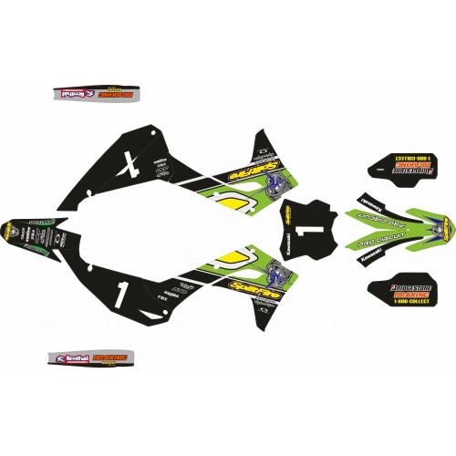 KIT DE ADHESIVOS KX 450 F   24/25 SPLITFIRE V2