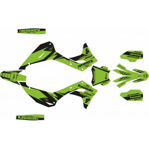 KIT DE ADHESIVOS KX 450 F  24/25 VERDE