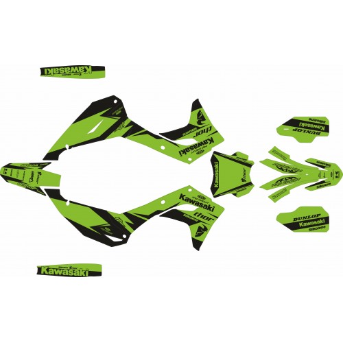 KIT DE ADHESIVOS KX 450 F  2024 VERDE