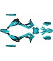KIT DE ADHESIVOS KX 450 F  24/25 TURQUESA