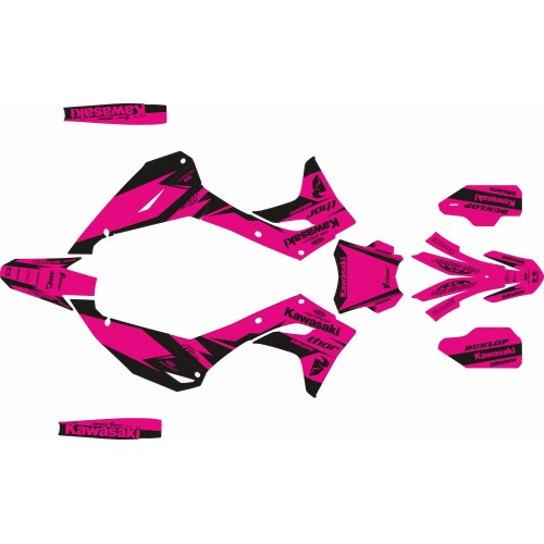 KIT DE ADHESIVOS KX 450 F  2024 FUCSIA