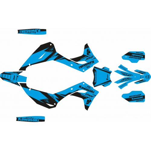 KIT DE ADHESIVOS KX 450 F  24/25 CIAN