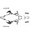 KIT DE ADHESIVOS KX 450 F  24/25 BLANCO