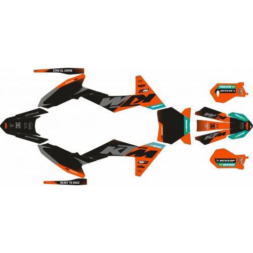 KIT ADHESIVOS KTM SX 65 2024 - ORANGE