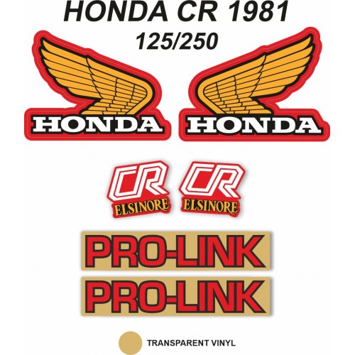 Kit Adhesivos OEM Honda CR 125/250 R 1981