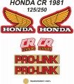 Kit Adhesivos OEM Honda CR 125/250 R 1981