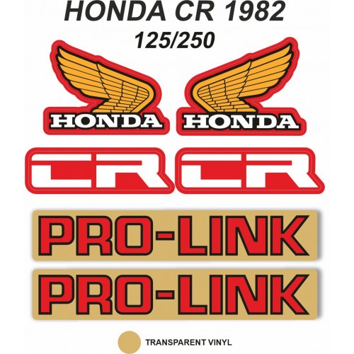 Kit Adhesivos OEM Honda CR 125/250 R 1982