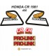 Kit Adhesivos OEM Honda CR 450 R 1981