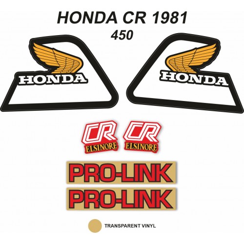 Kit Adhesivos OEM Honda CR 450 R 1981