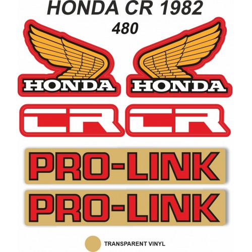 Kit Adhesivos OEM Honda CR 480 R 1982
