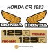 Kit Adhesivos OEM Honda CR 125 R 1983