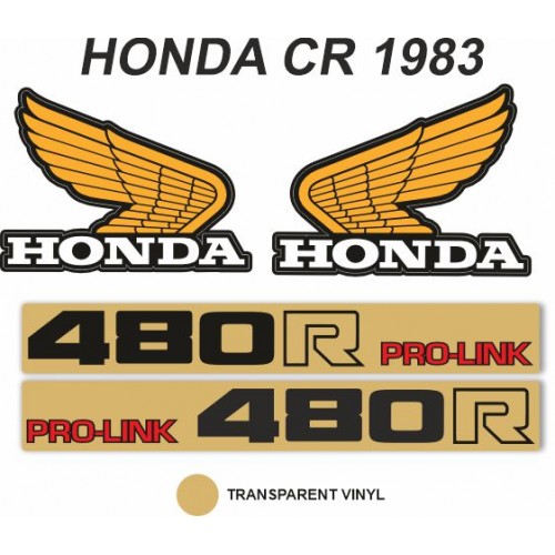 Kit Adhesivos OEM Honda CR 480 R 1983
