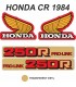 Kit Adhesivos OEM Honda CR 250 R 1984