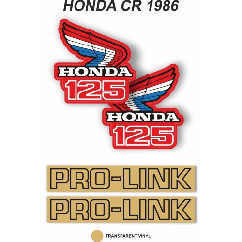 Kit Adhesivos OEM Honda CR 125 R 1986