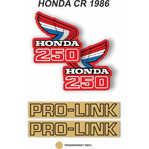 Kit Adhesivos OEM Honda CR 250 R 1986