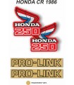 Kit Adhesivos OEM Honda CR 250 R 1986