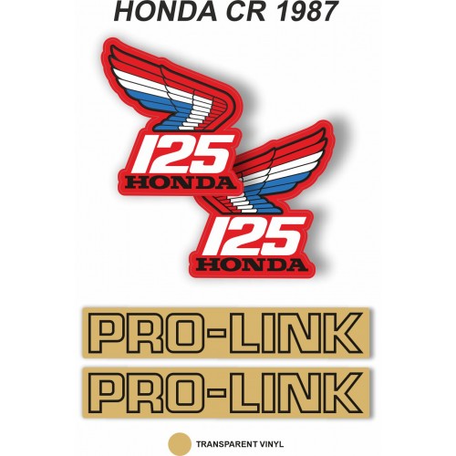 Kit Adhesivos OEM Honda CR 125 R 1987