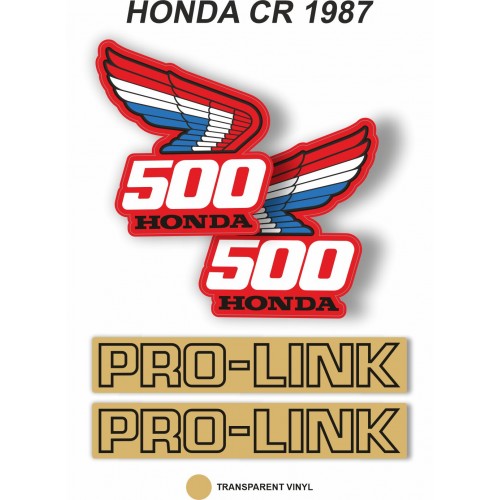 Kit Adhesivos OEM Honda CR 500 R 1987
