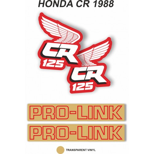 Kit Adhesivos OEM Honda CR 125 R 1988