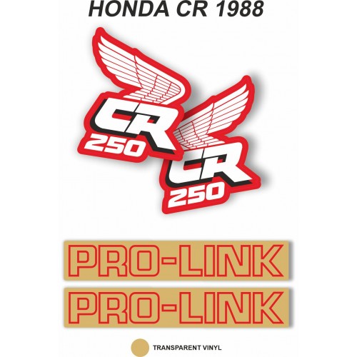 Kit Adhesivos OEM Honda CR 250 R 1988