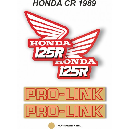 Kit Adhesivos OEM Honda CR 125 R 1989