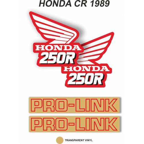 Kit Adhesivos OEM Honda CR 250 R 1989