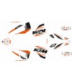 KIT ADHESIVOS KTM EXC 08/11 SPONSOR NARANJA/NEGRO/BLANCO